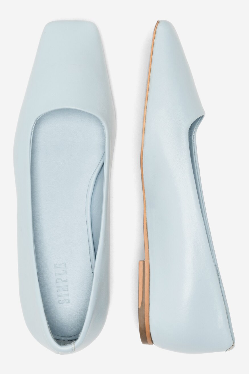 Baleriny SIMPLE SARAGOSSA1-23SSB40 Niebieski jasny