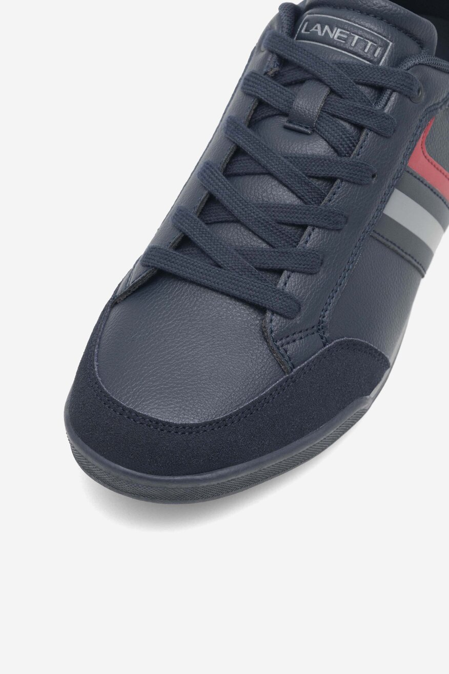 Półbuty Lanetti MP07-01458-02 Granatowy