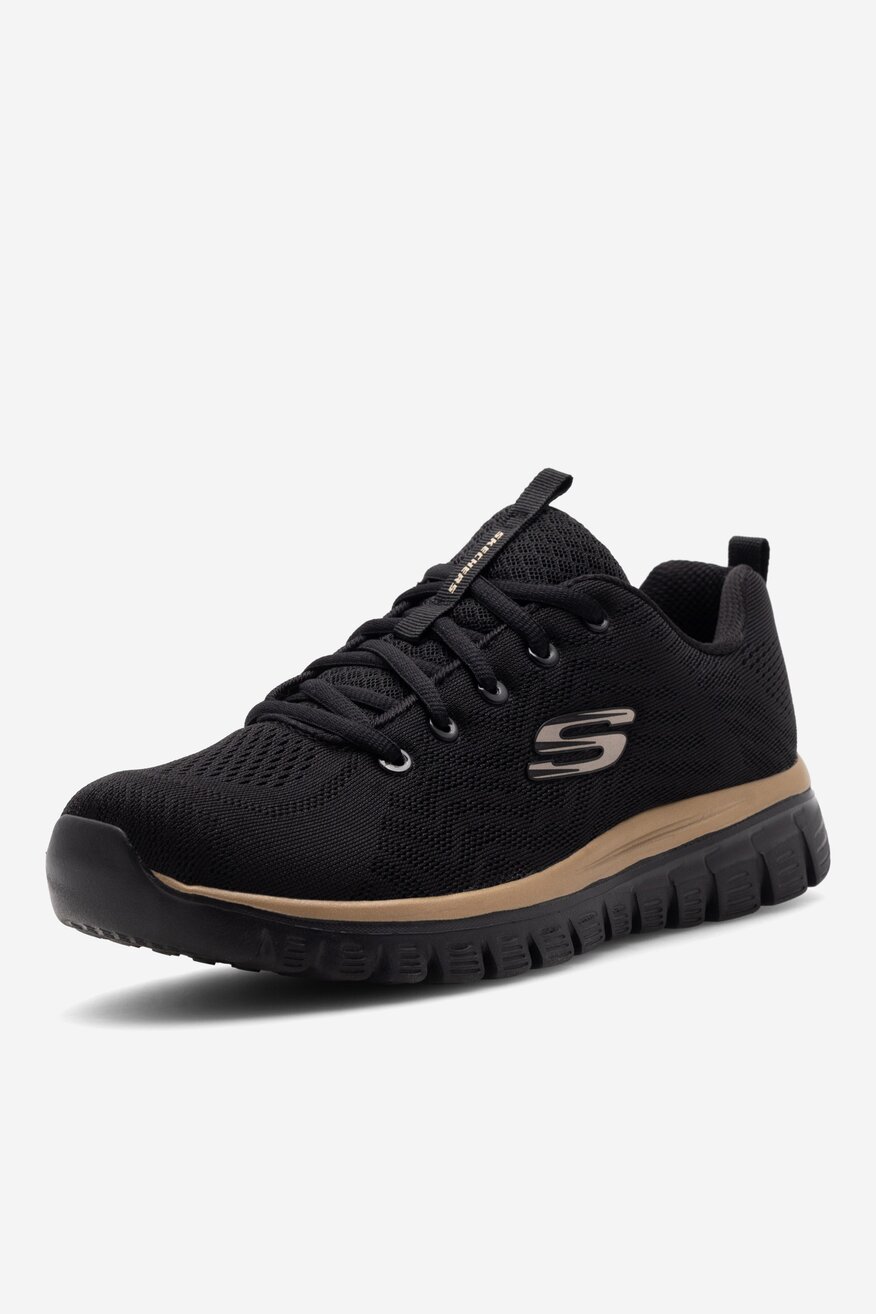 Obuwie sportowe Skechers GRACEFUL 12615 BKRG Czarny