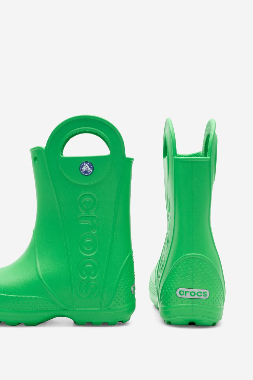 Kalosze Crocs HANDLE IT RAIN BOOT KIDS 12803-3E8 Zielony