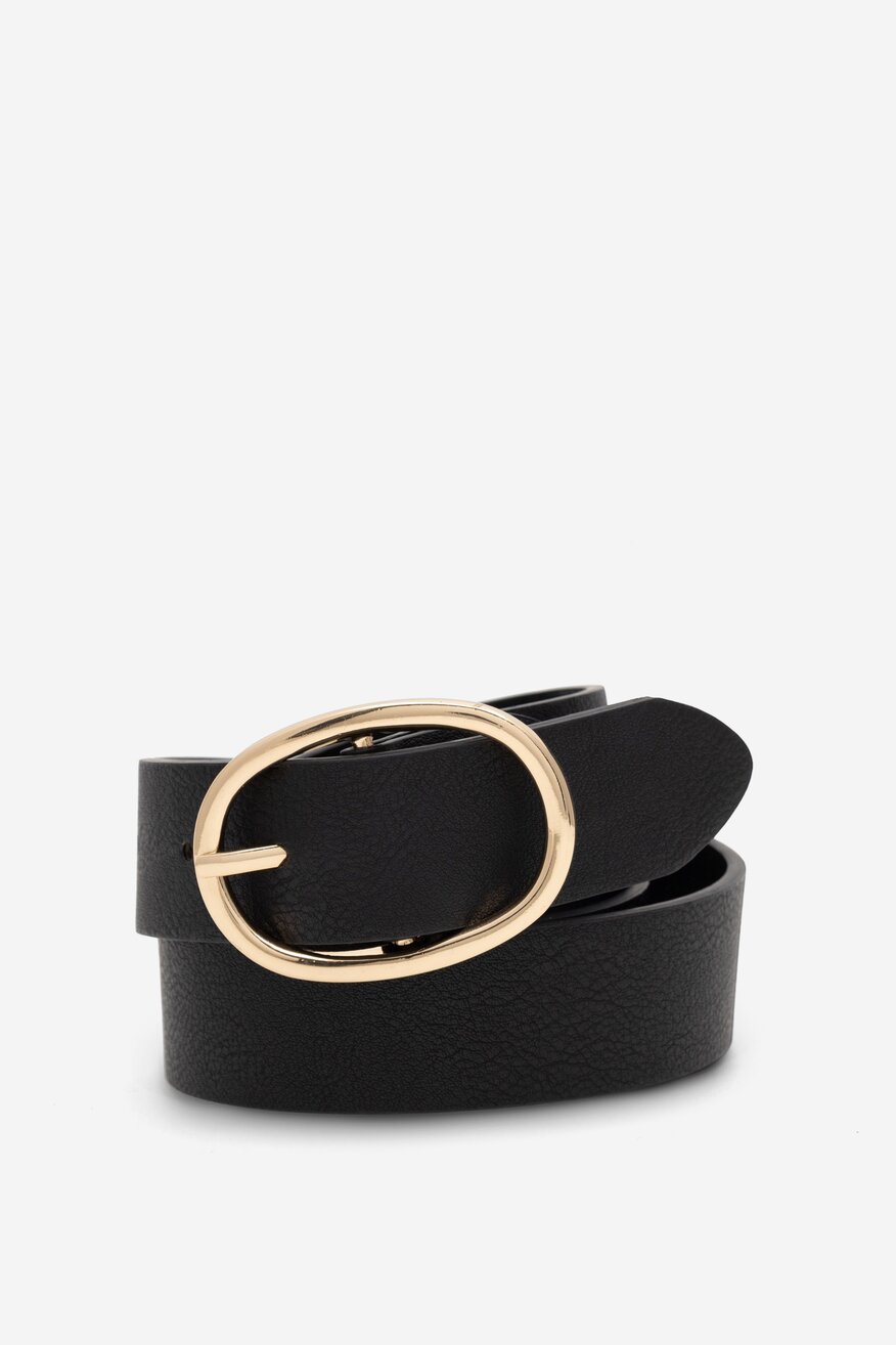 Pasek damski Jenny Fairy 4W2-010-AW23 Czarny