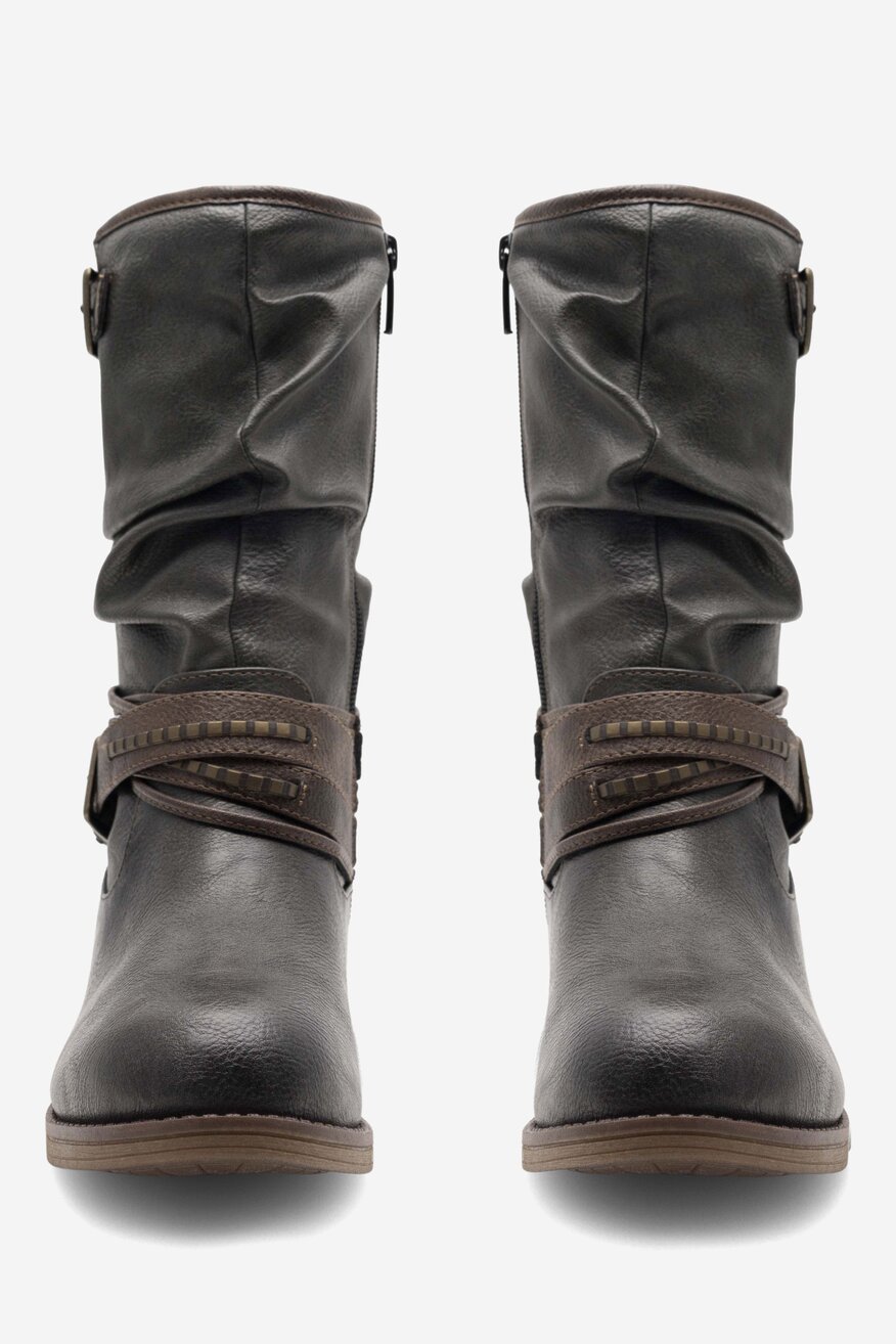 Kozaki Mustang 1139-624 Granatowy