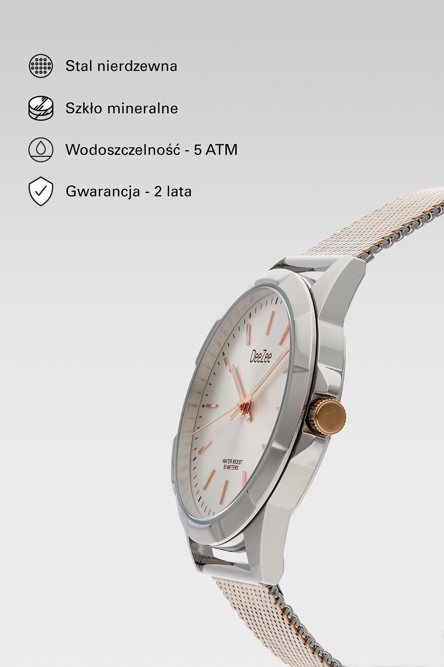 Zegarek DeeZee DZ WOMAN WATCH 0202110202 Srebrny