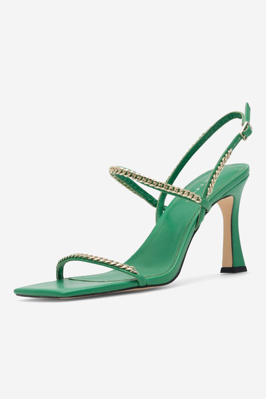 Sandały MARC FISHER F-DROID DGN01 Zielony ciemny