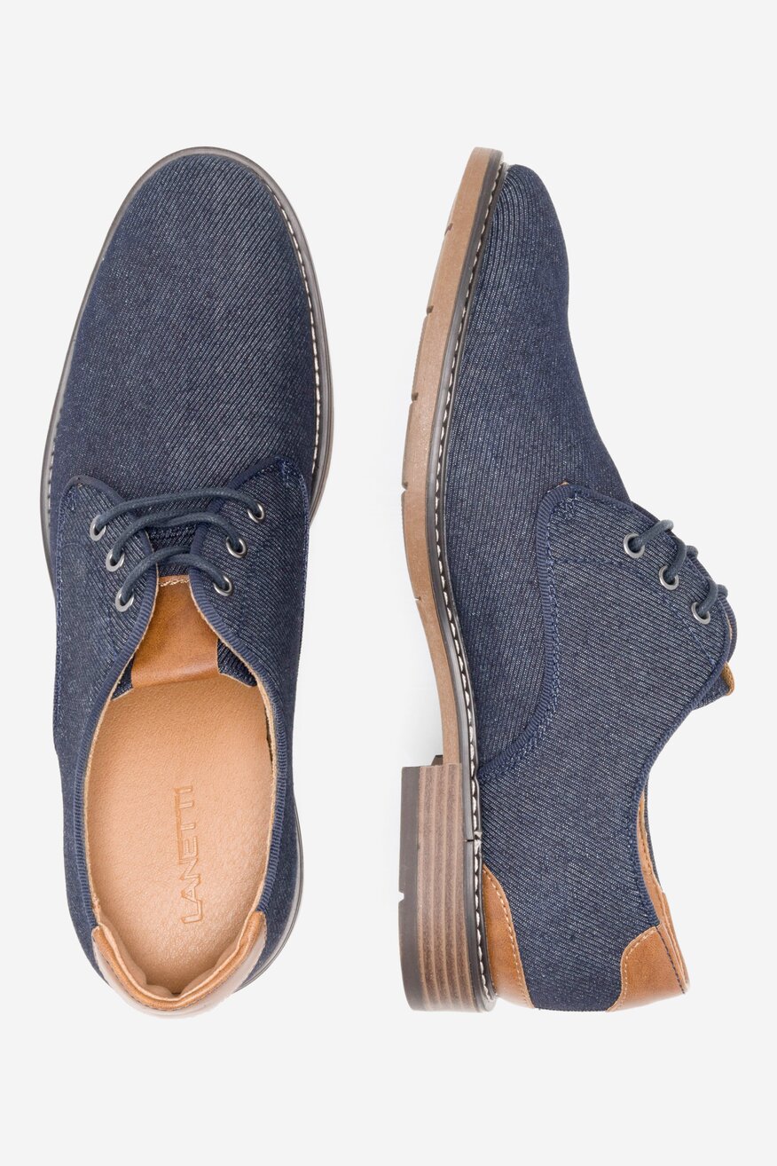 Półbuty Lanetti 120AM1888-3 Granatowy