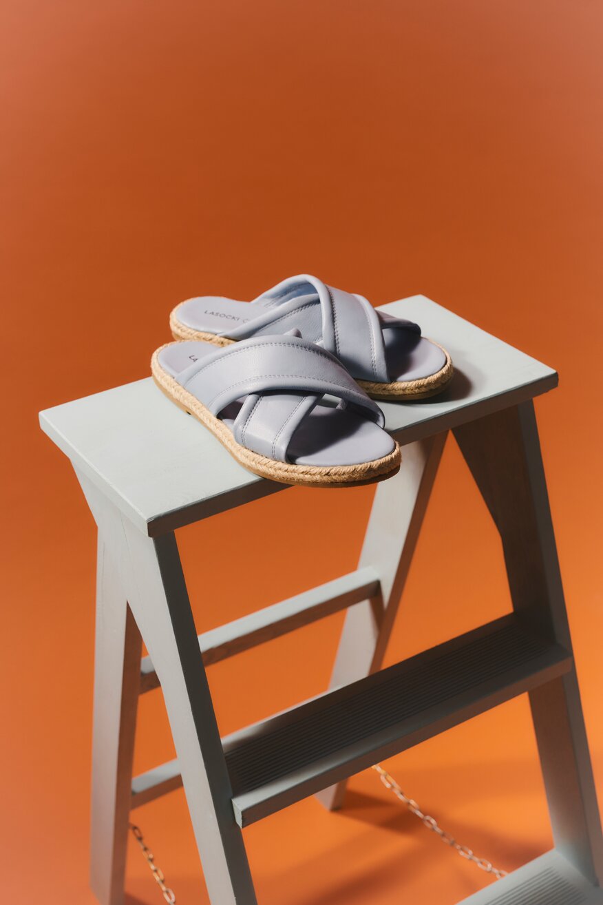 Klapki Lasocki CARPI EST-DOBRAWA-05 Niebieski jasny