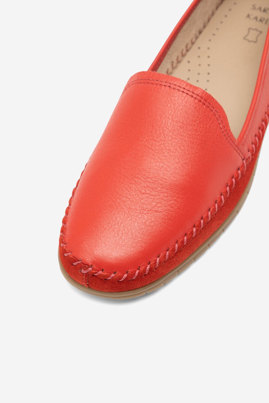 Półbuty Sarah Karen WB-MADONNA-02 Czerwony