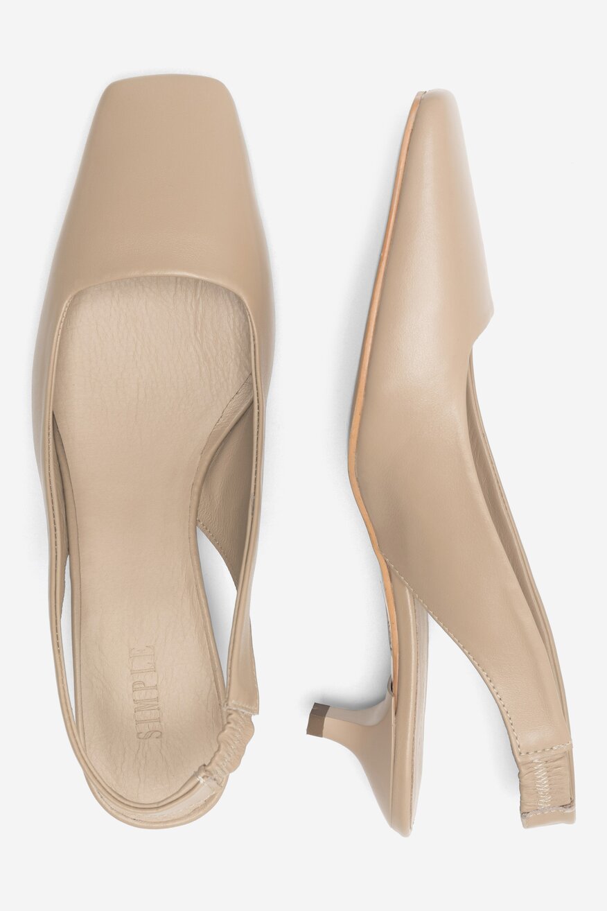 Czółenka SIMPLE SEWILLA-23SS3418 Beżowy