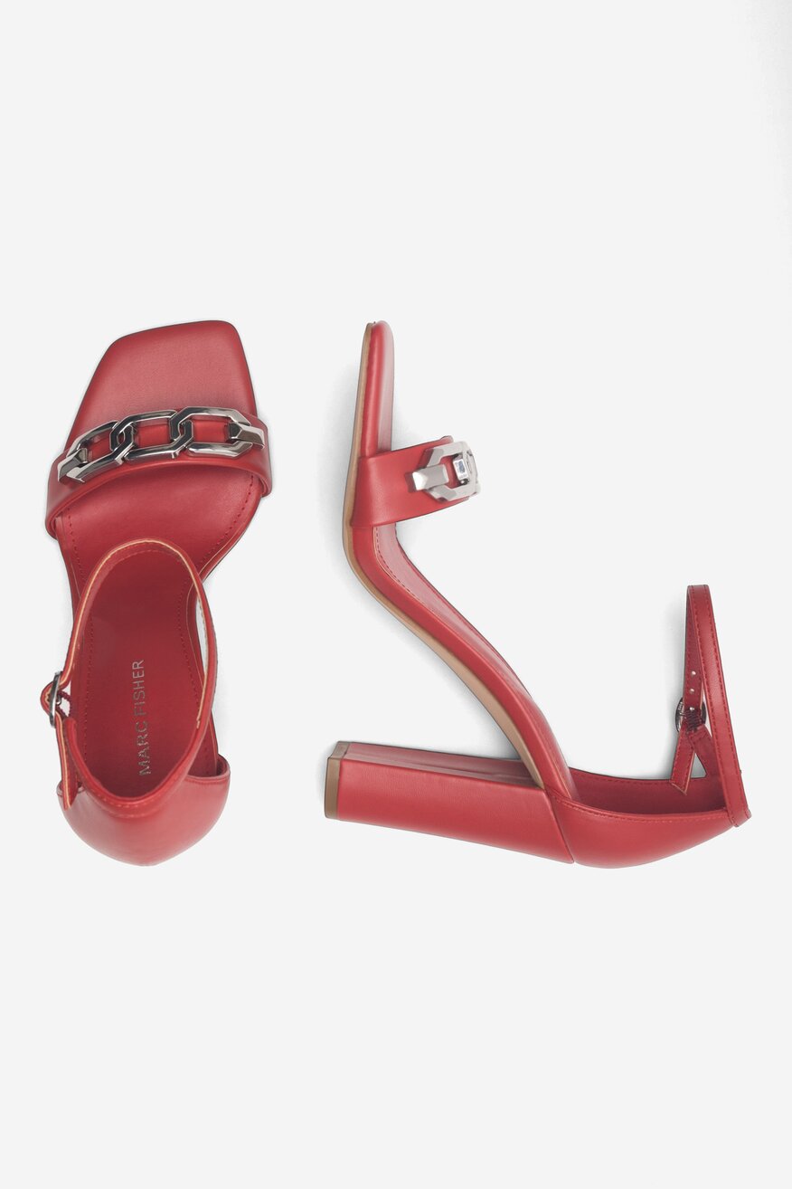 Sandały MARC FISHER F-WINNIA MRE01 Czerwony