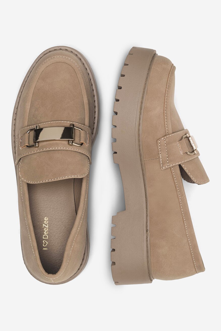 Mokasyn DeeZee BLANCHE HY18638-4 Beżowy ciemny