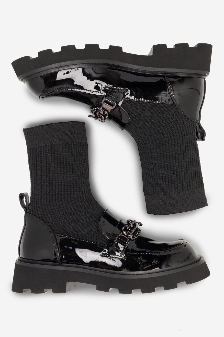 Botki EVA MINGE BACAU-V1063-119-1 Czarny