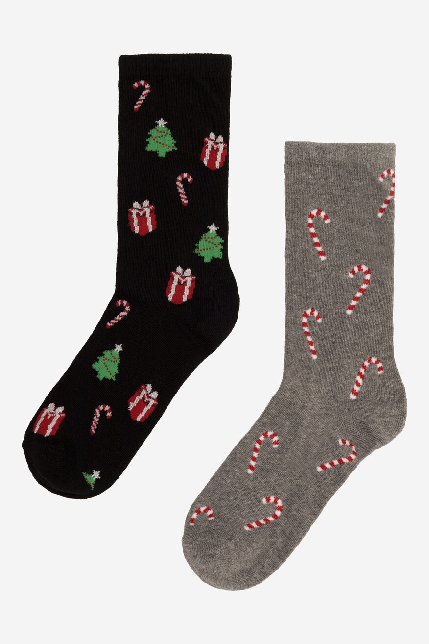 Skarpetki męskie Lasocki 2MB-001-AW23 (2-PACK) Szary