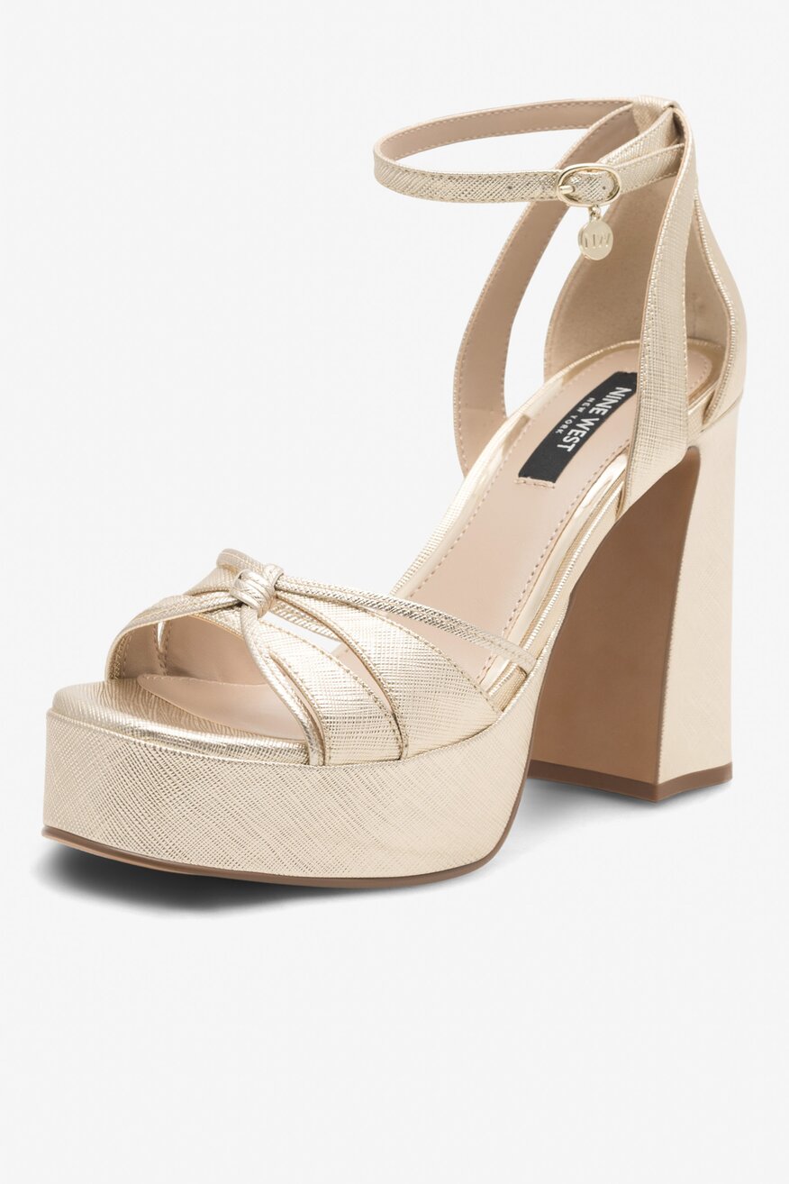 Sandały NINE WEST AAHIDA ZL23002CC Złoty