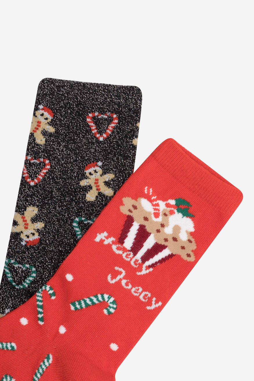 Skarpetki damskie Jenny Fairy 4WB-002-AW23 (2-PACK) Czerwony