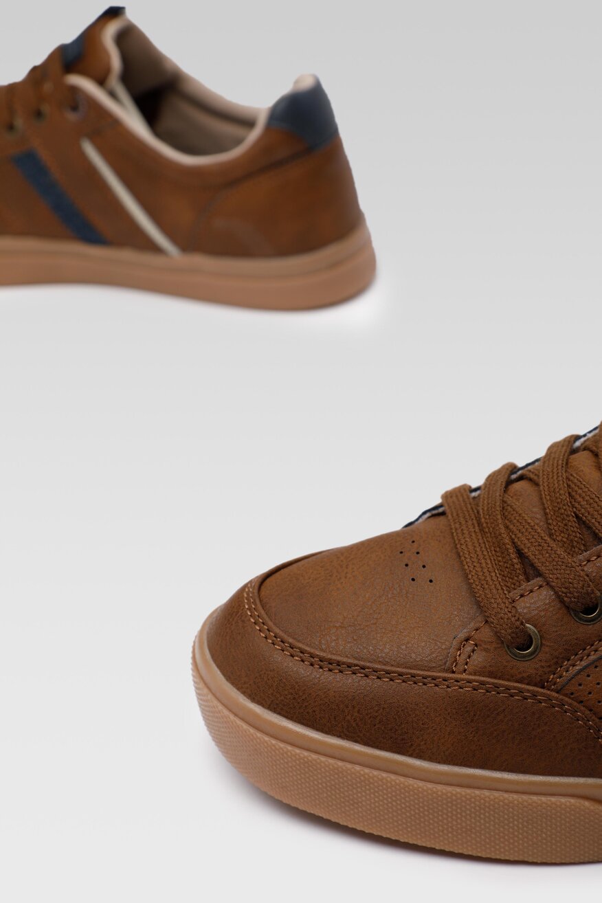 Półbuty Lanetti MP07-11609-01 Brązowy