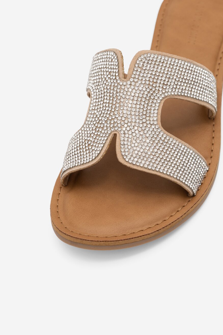 Klapki Jenny Fairy CARLA FT15398AD-444 Srebrny