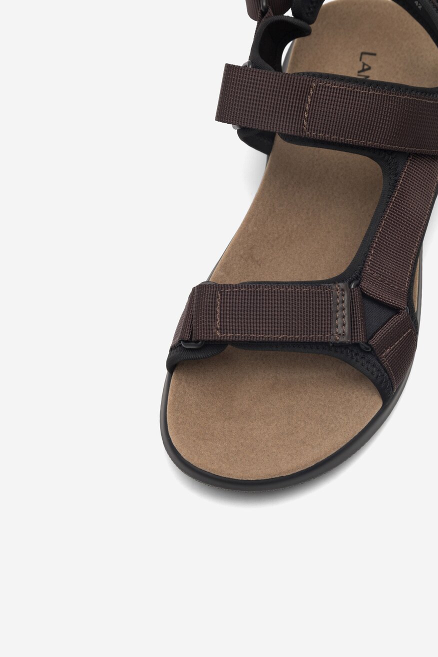 Sandały Lanetti MSS20230-13 Brązowy