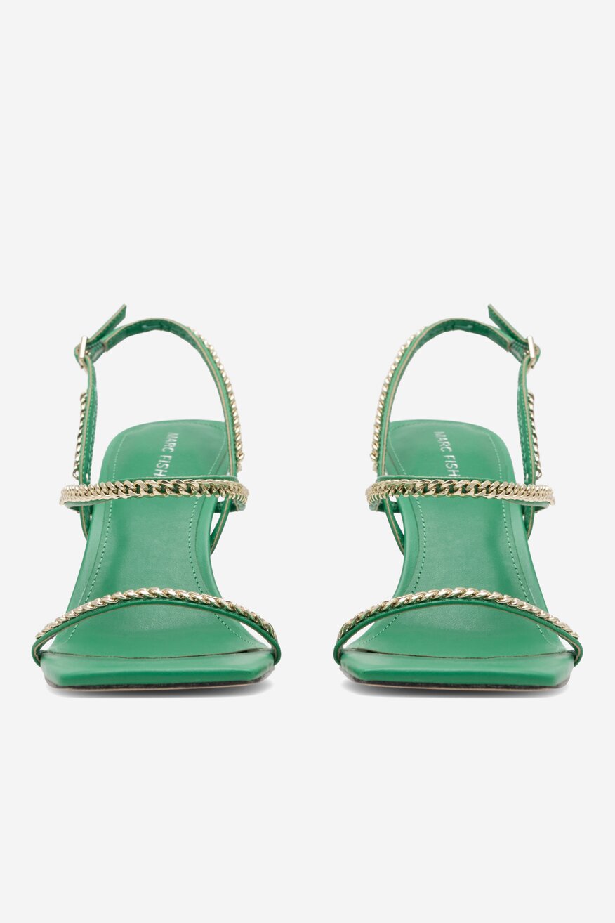 Sandały MARC FISHER F-DROID DGN01 Zielony ciemny