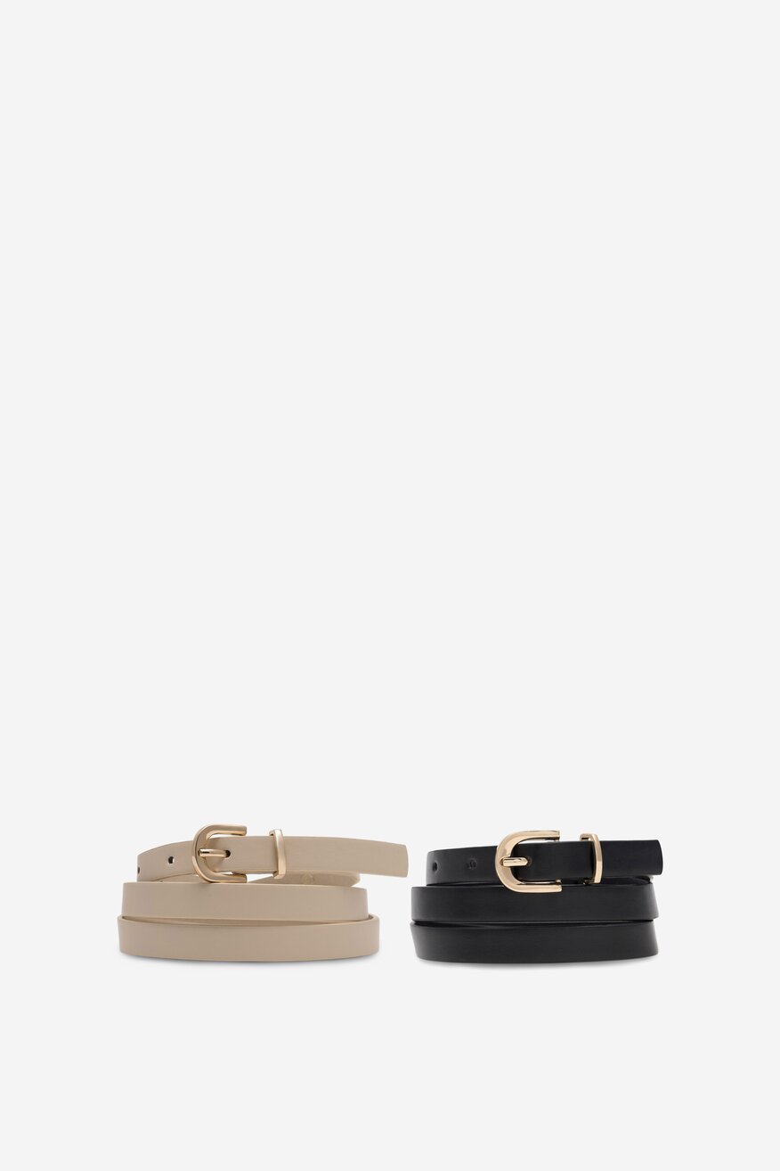 Pasek damski Jenny Fairy 4W2-012-AW23 Beżowy