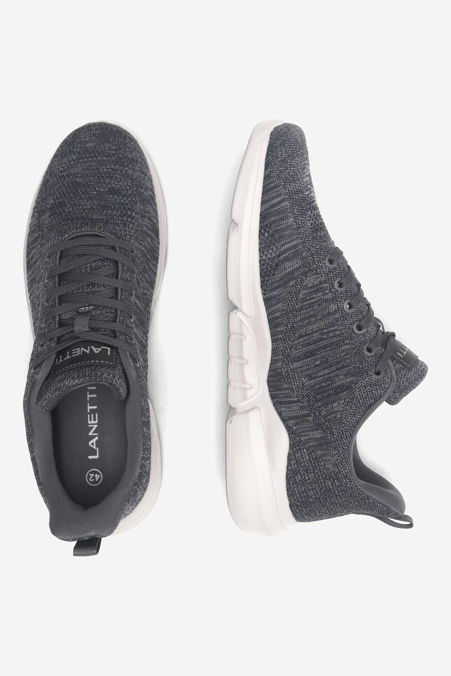Półbuty Lanetti MP07-21807-01 Szary