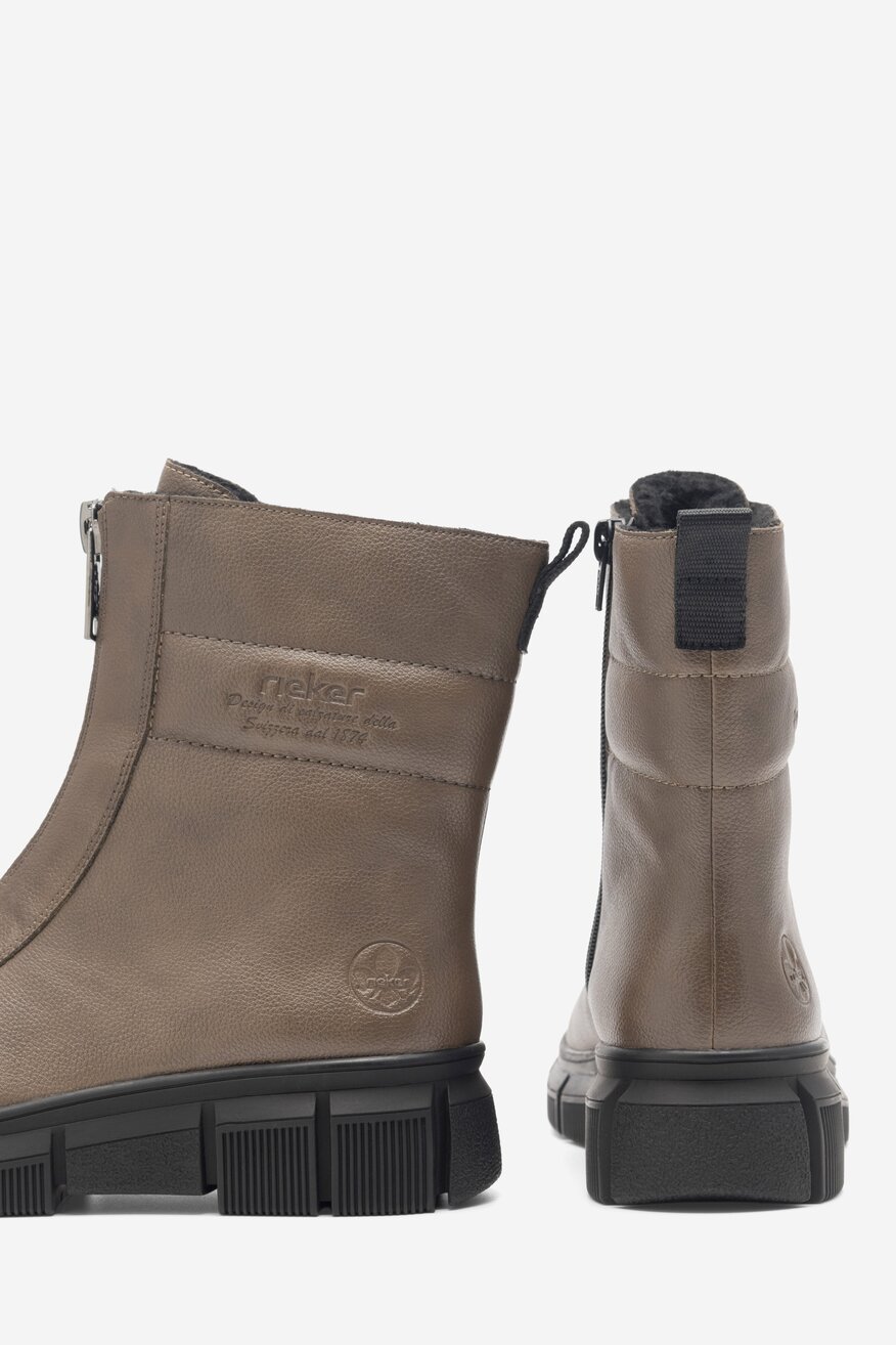 Botki Rieker X3452-24 Beżowy ciemny