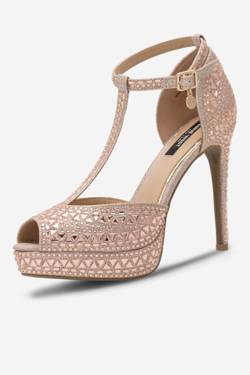 Sandały NINE WEST NISA SY015-1NW Różowy