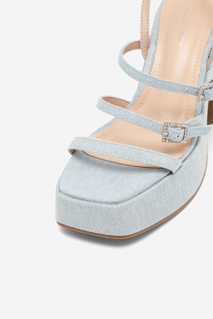 Sandały Jenny Fairy RITTA KL E8858-5 Jeansowy