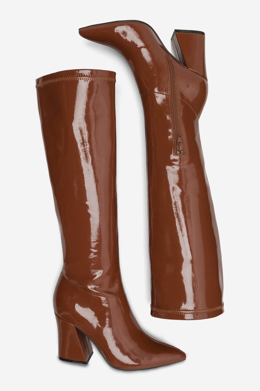 Kozaki NINE WEST SHARLEEZ 13196H Miedziany