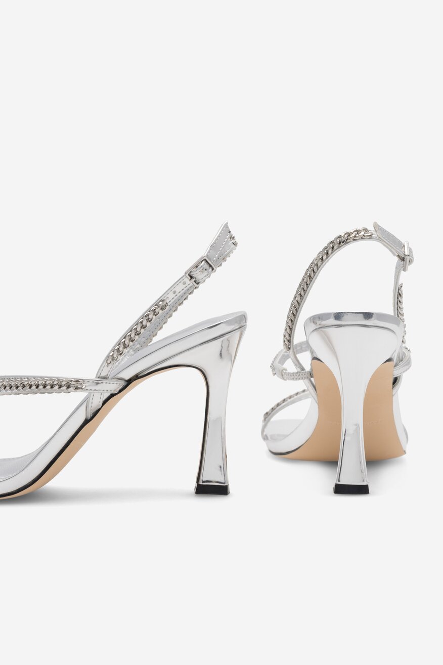 Sandały MARC FISHER F-DROID SIL01 Srebrny