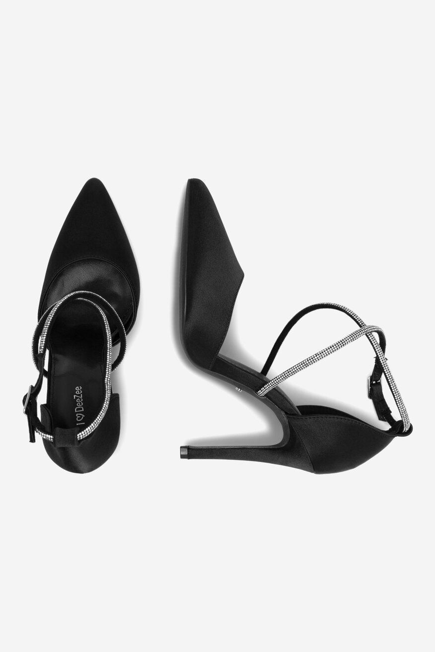 Czółenka DeeZee LARA KL-HH4785-62S Czarny