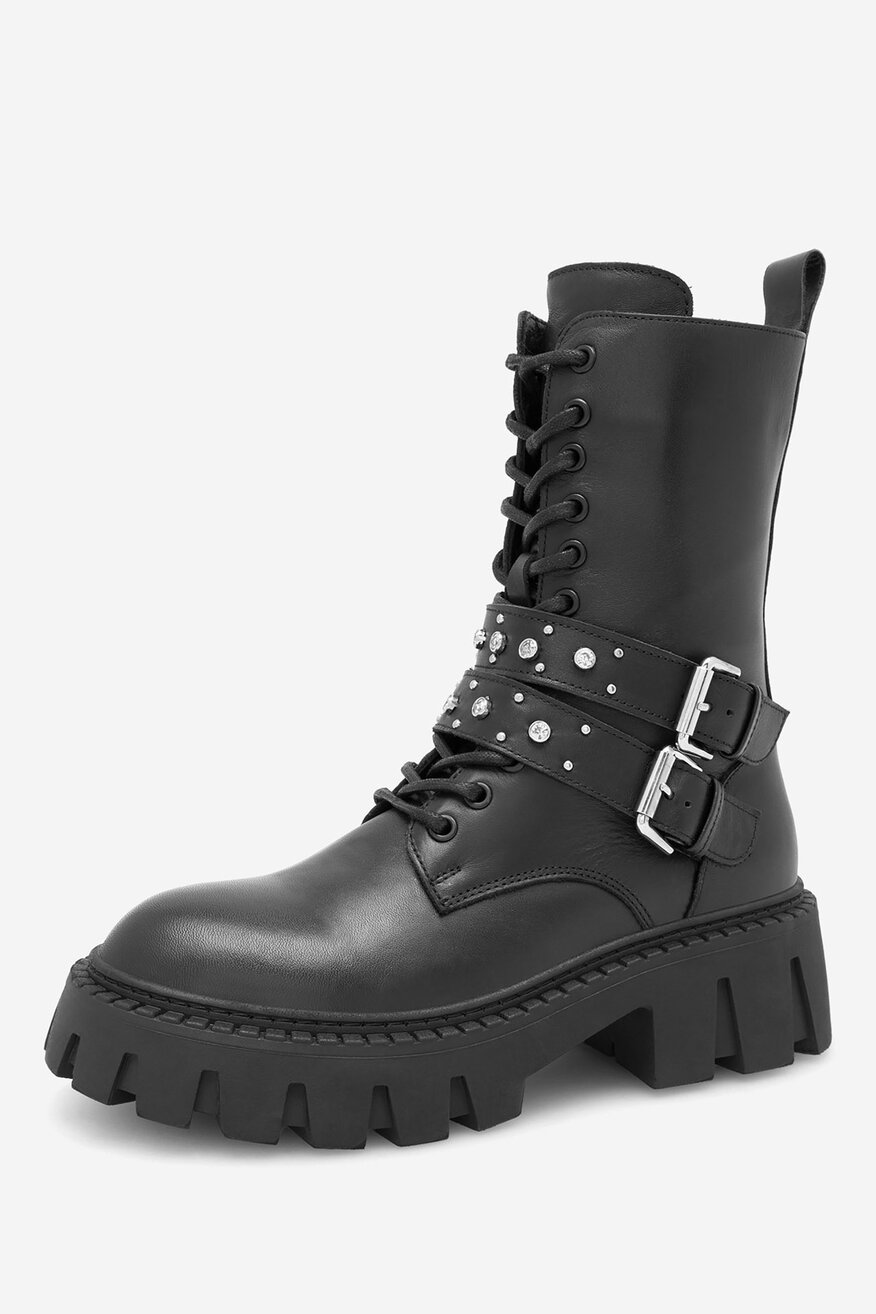 Trzewiki EVA MINGE GANDRA-8326 Czarny