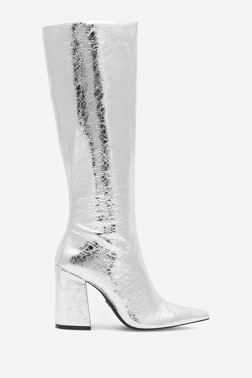 Kozaki NINE WEST SAMAA SJ1453-2 Srebrny