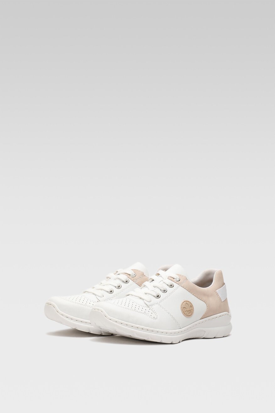 Półbuty Rieker L3214-80 Biały