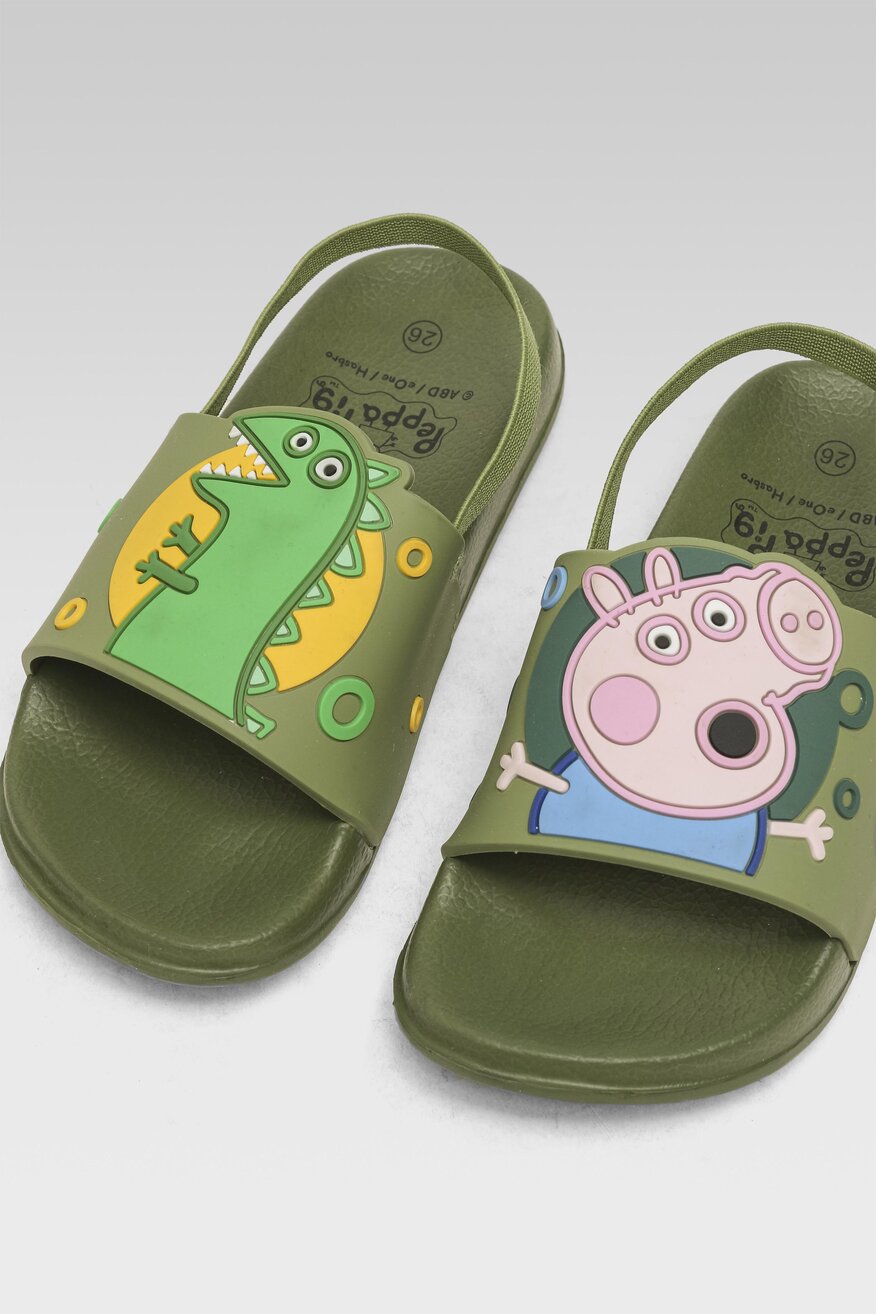 Klapki basenowe PEPPA PIG 3DJPEP23-09 Khaki