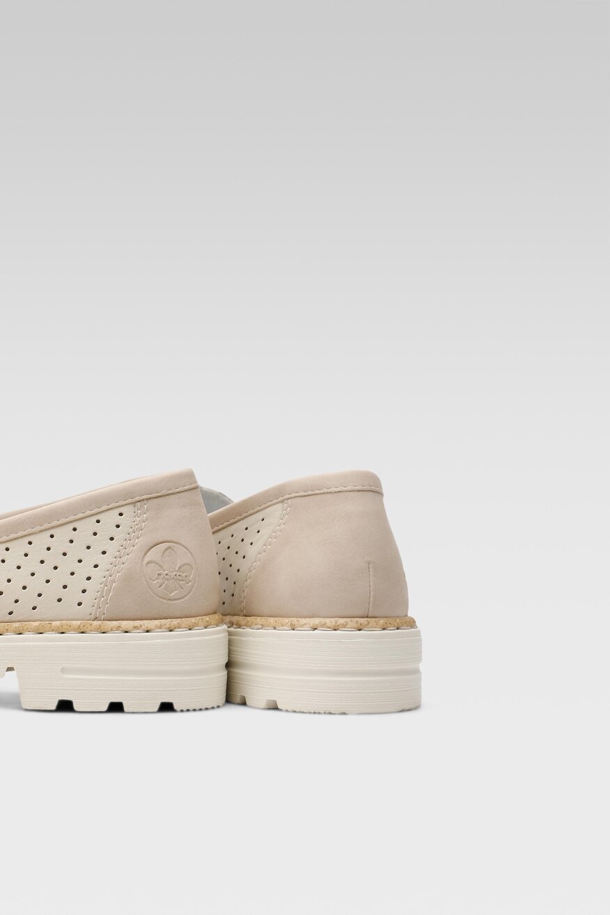 Półbuty Rieker 54852-60 Beżowy