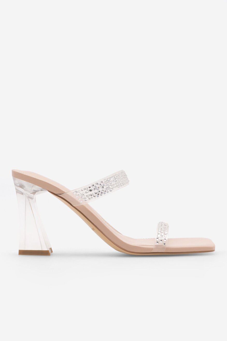 Klapki MARC FISHER F-ARLANA CLR01 Przezroczysty