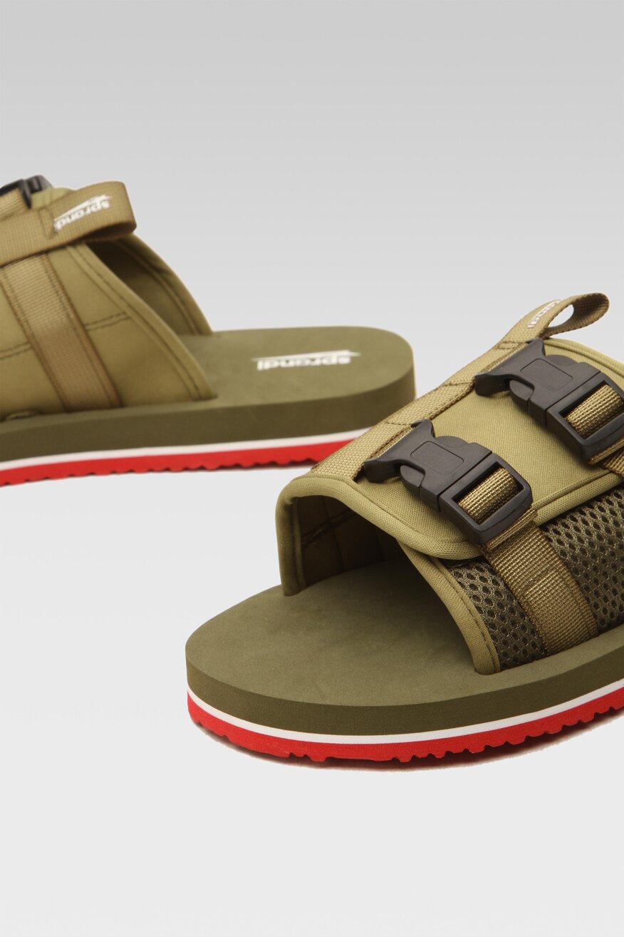 Klapki basenowe Sprandi M0514-1 Khaki