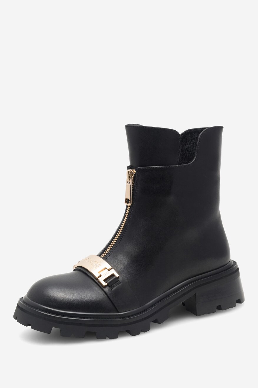 Botki EVA MINGE KORDOWA-8267-613 Czarny