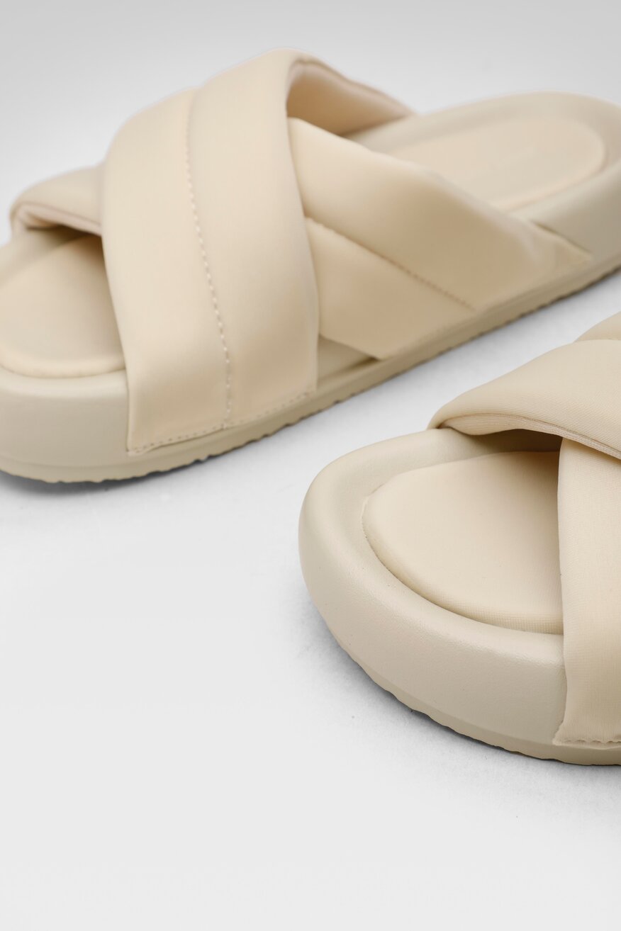 Klapki Jenny Fairy AJK0514-1 Beżowy