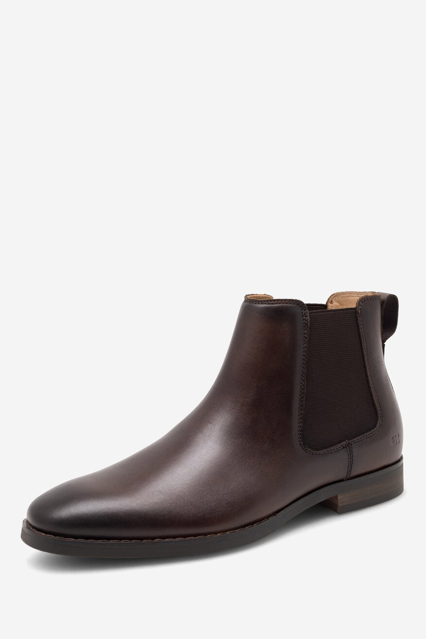 Botki Gino Rossi ILARIO-01 123AM Brązowy ciemny