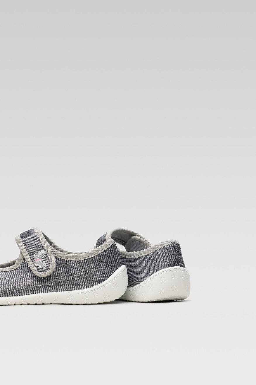 Kapcie MB 4R3/17-28POIR Srebrny