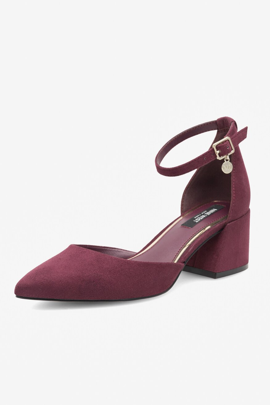 Czółenka NINE WEST FARIA FF-2377 Bordowy