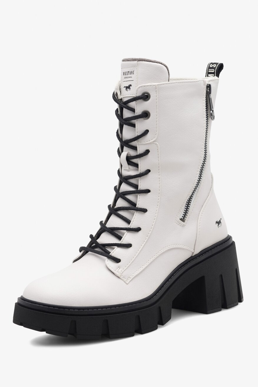 Trzewiki Mustang 1471-502 Biały