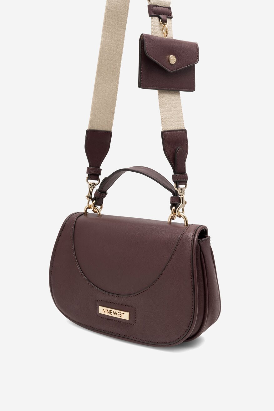 Torebka NINE WEST CORA NGB134221 Bordowy