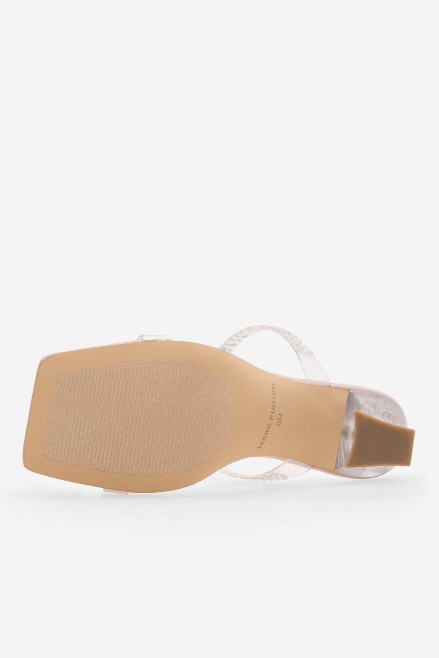 Klapki MARC FISHER F-ARLANA CLR01 Przezroczysty
