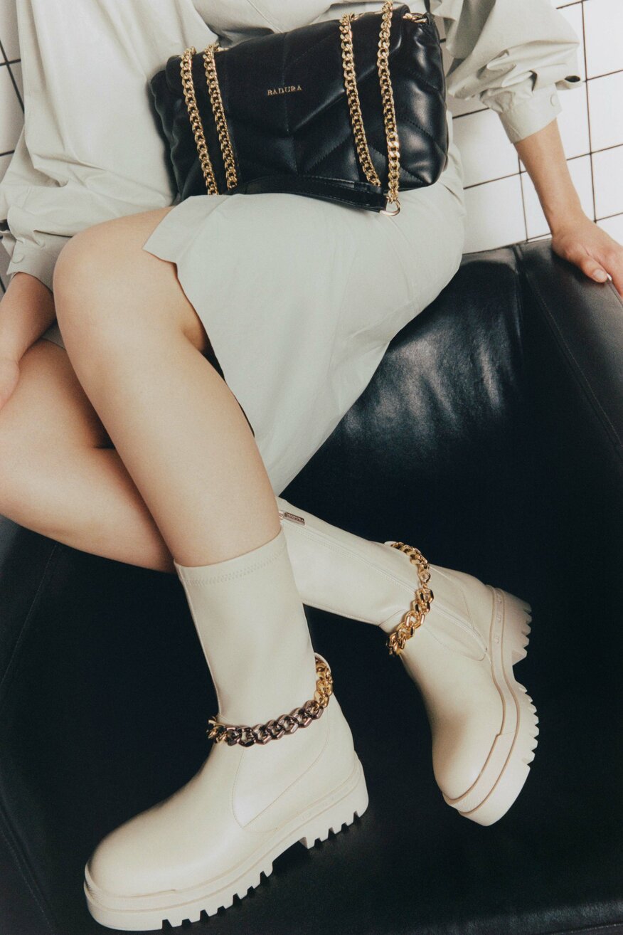 Botki Badura 3040-1 Beżowy