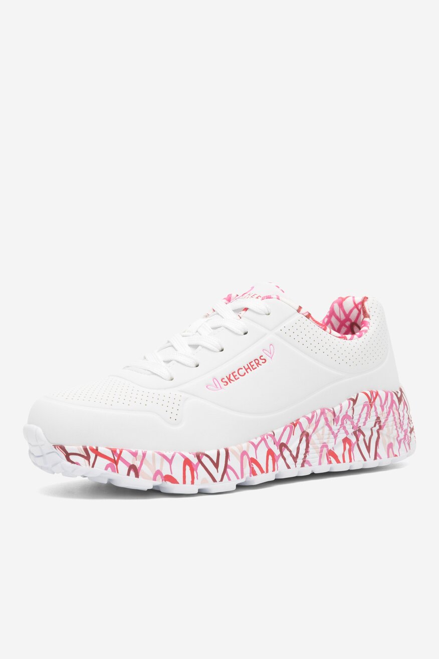 Obuwie sportowe Skechers UNO LITE 314976L WRPK Biały