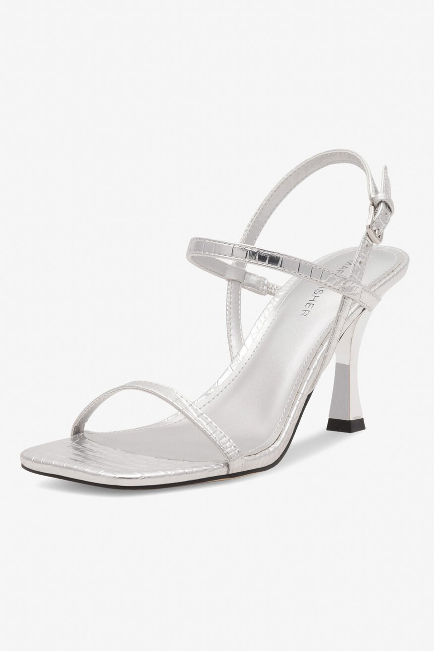 Sandały MARC FISHER F-PADRE SIL01 Srebrny