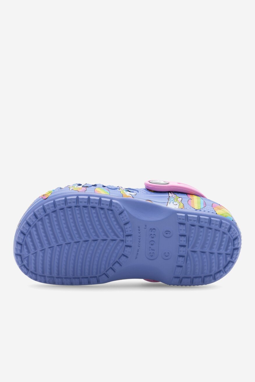 Klapki basenowe Crocs BAYA GRAPHIC CLOG T 206814-4RV Niebieski