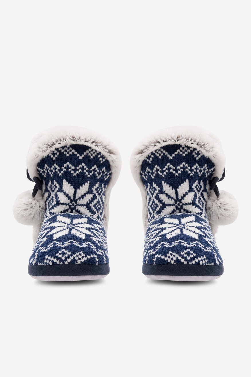 Kapcie Home&Relax 20SDR1147 Granatowy